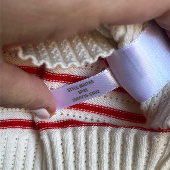 Madewell Textural-Stitch Cotton Sweater - Picture 8 of 15